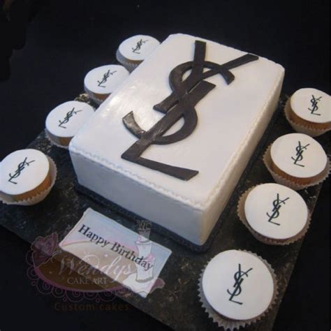 yves saint laurent cake decorations